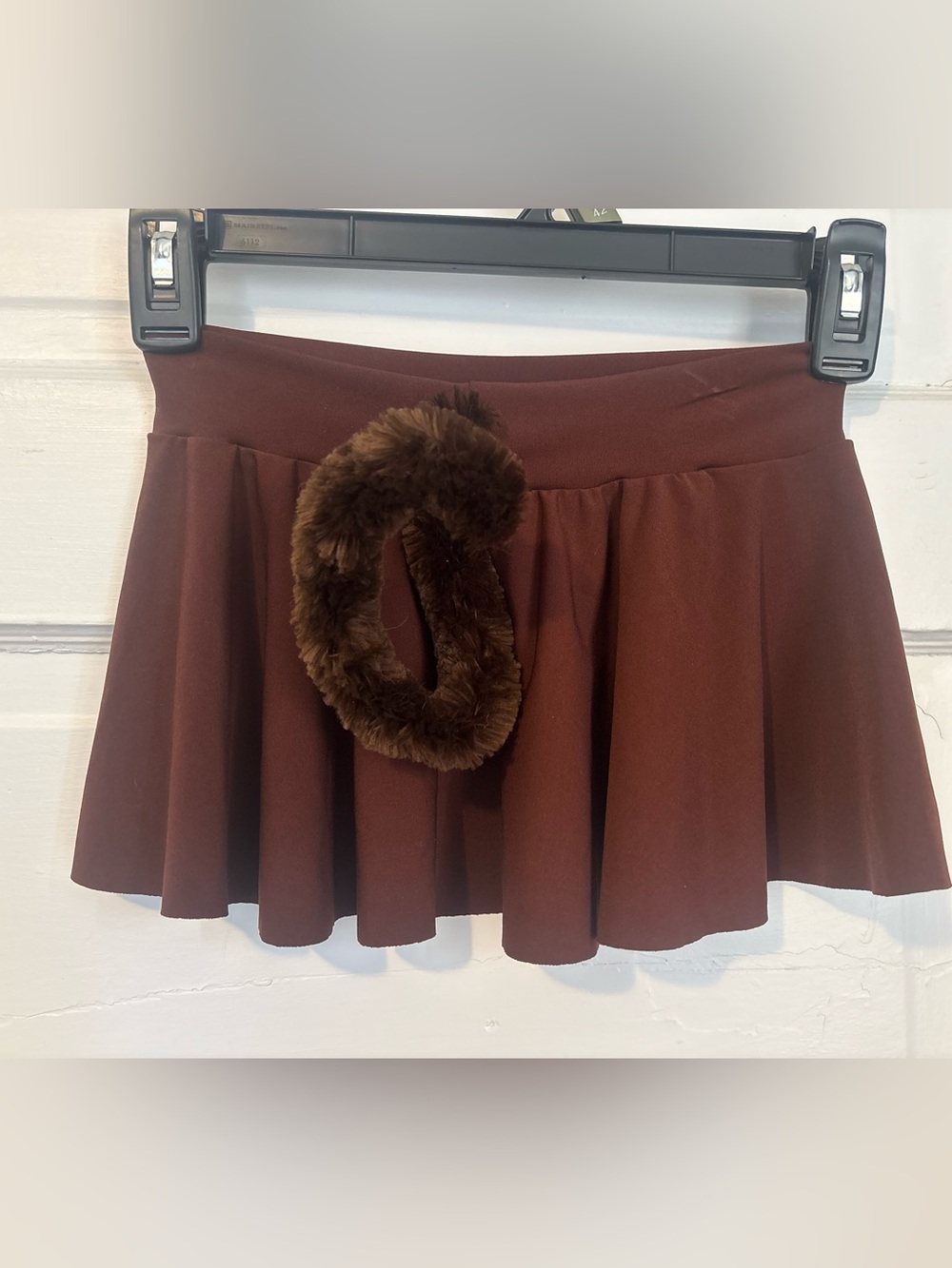 Kids Brown Dance Skirt with tail